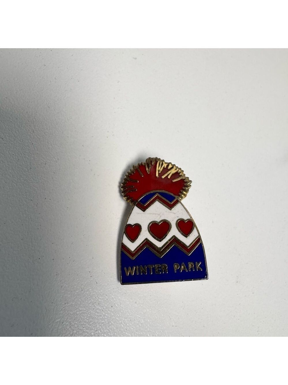 Vintage Winter Park Colorado Ski Hat Lapel Pin Jewelry